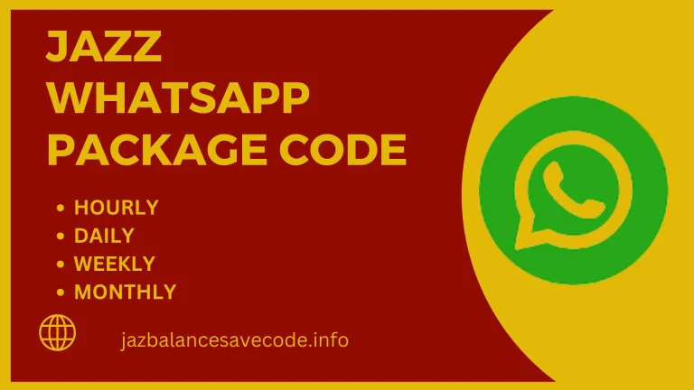 Jazz WhatsApp Package Code Daily, Weekly, Monthly-2024