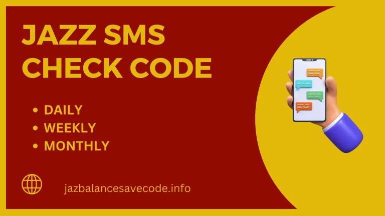 Jazz SMS Check Code 2024 – How to Check  Remaining SMS on Jazz?